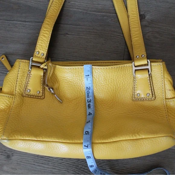 Vintage Fossil Yellow Y2K Shoulder Bag - Picture 8 of 9